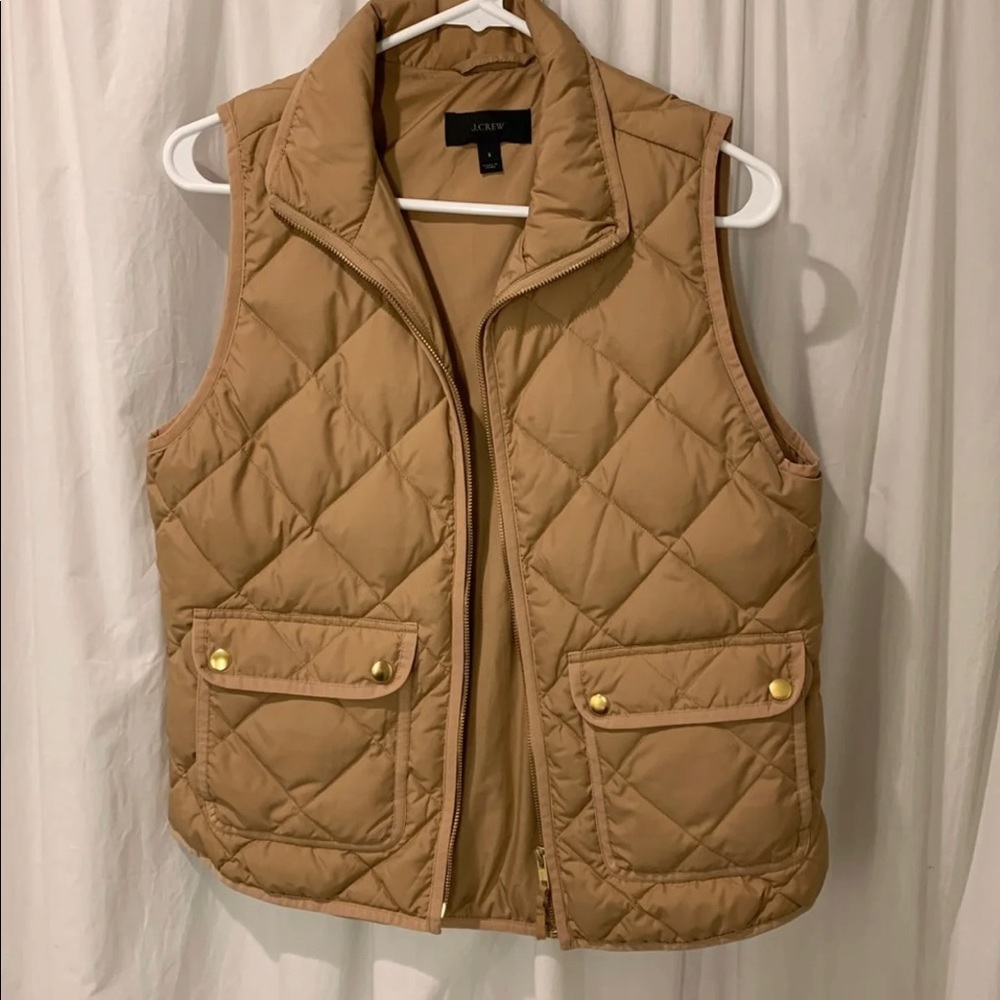 Tan puffer Vest